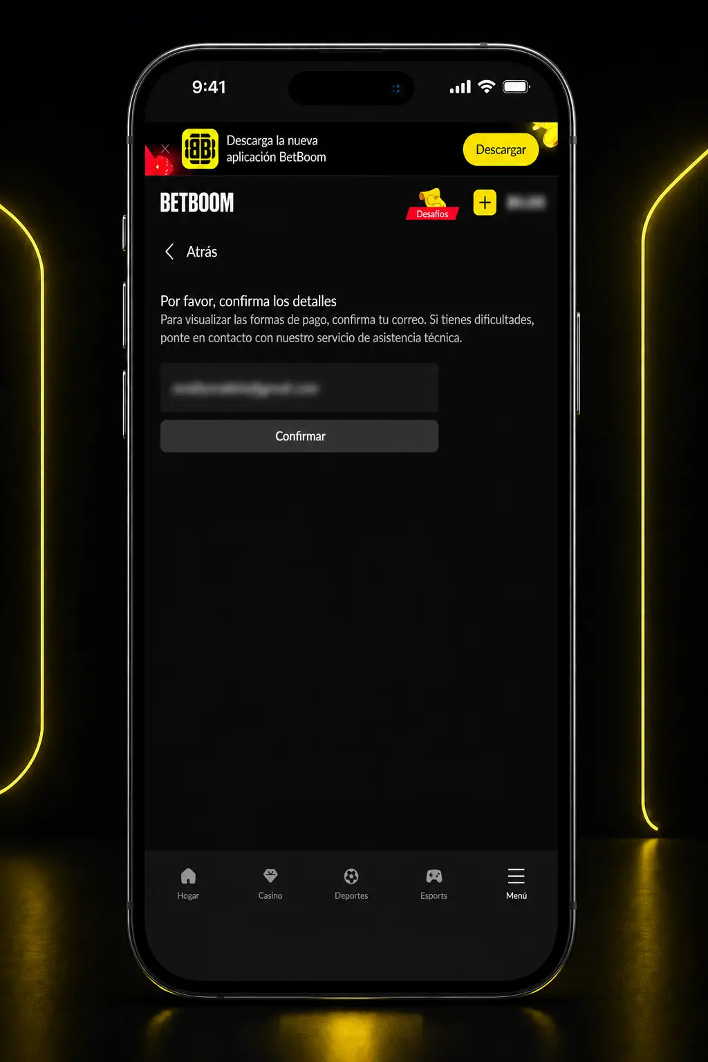 Guía paso a paso para apostar en eFootball en Betboom desde la app móvil en México