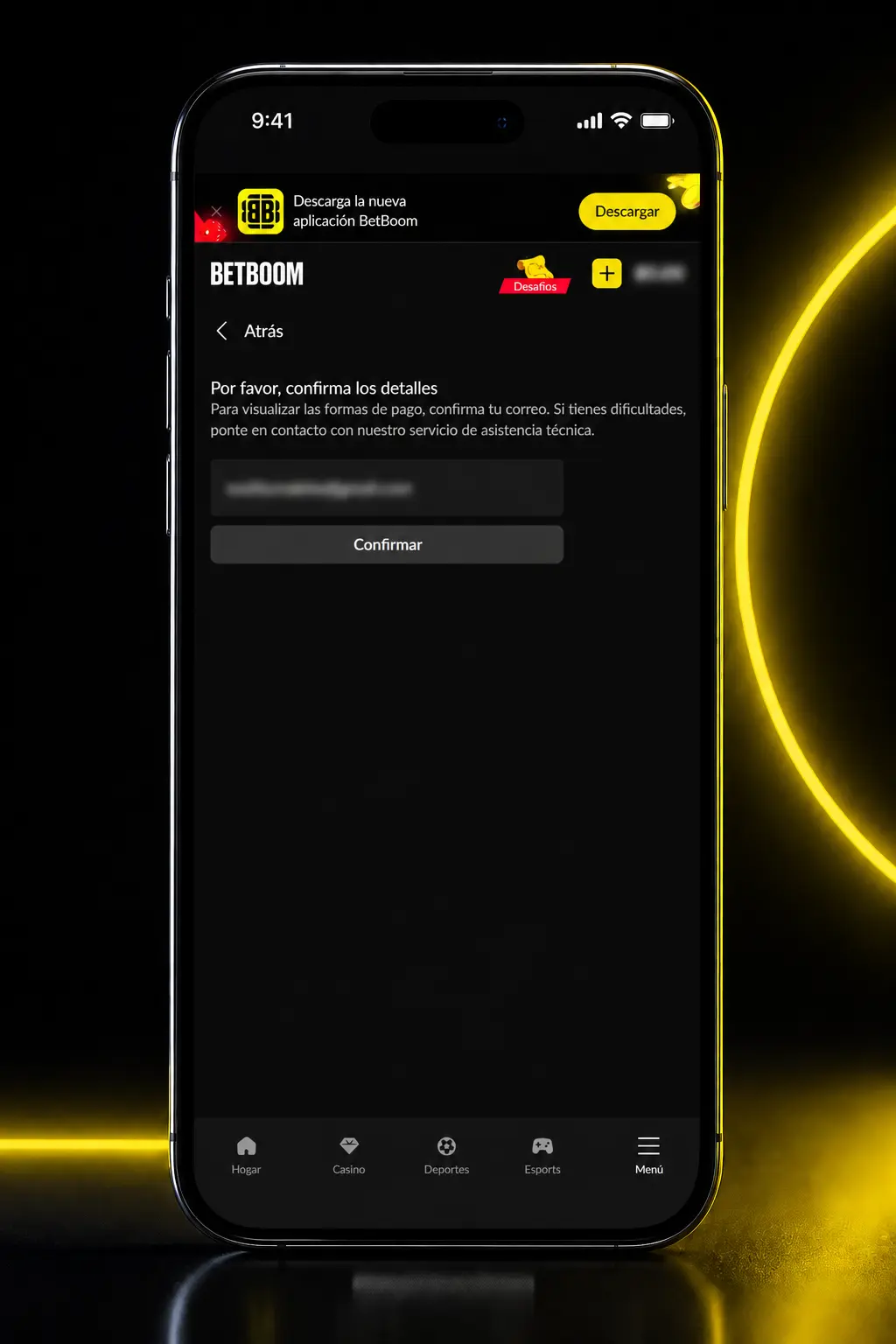 Guía paso a paso para registrarte, depositar y apostar en tenis dentro de la app o sitio web de Betboom México.