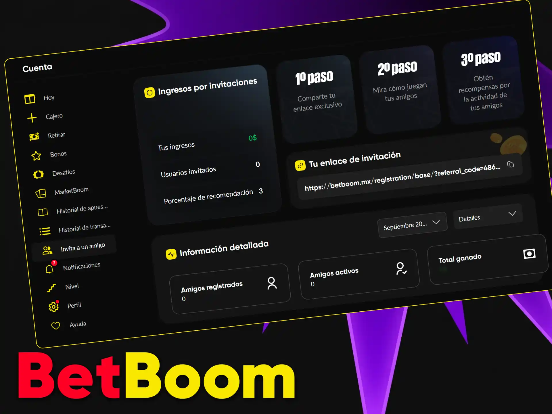Descubre el programa oficial de afiliados de Betboom y genera ingresos promocionando nuestra plataforma.